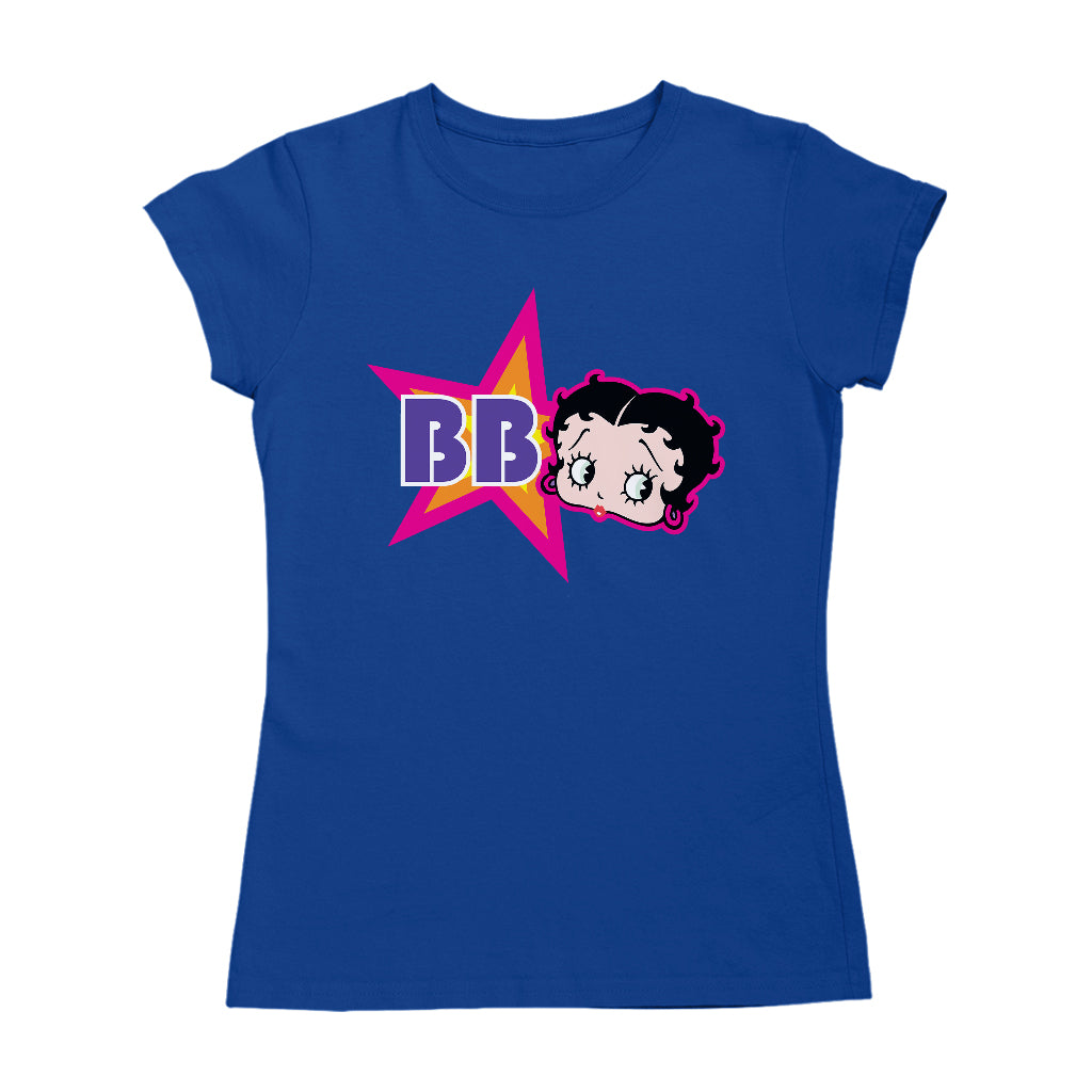 Betty Boop Hot Pink Outside Star Women's T-Shirt