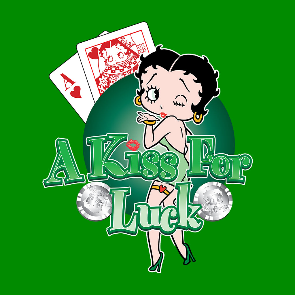 Betty Boop A Kiss For Luck Kids T-Shirt