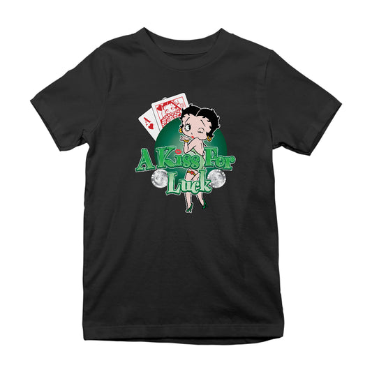 Betty Boop A Kiss For Luck Kids T-Shirt