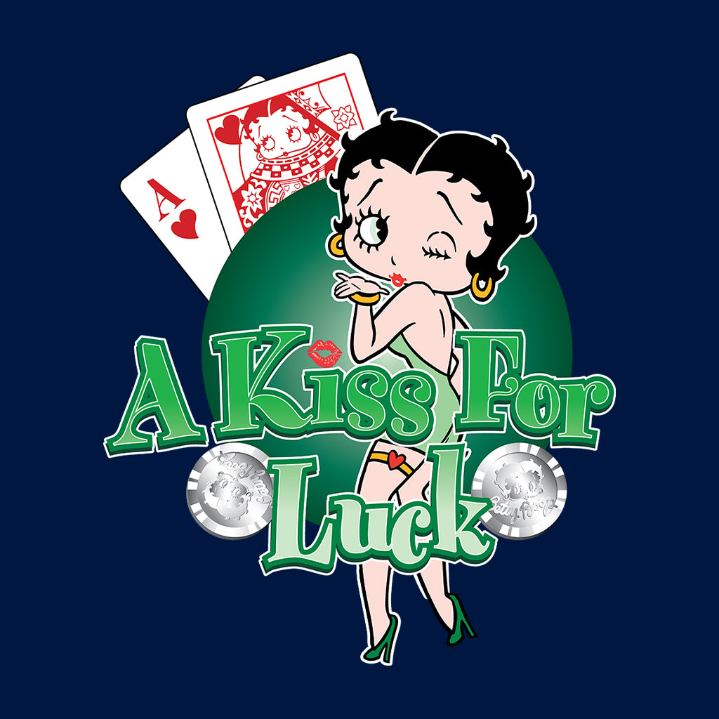 Betty Boop A Kiss For Luck Kids T-Shirt