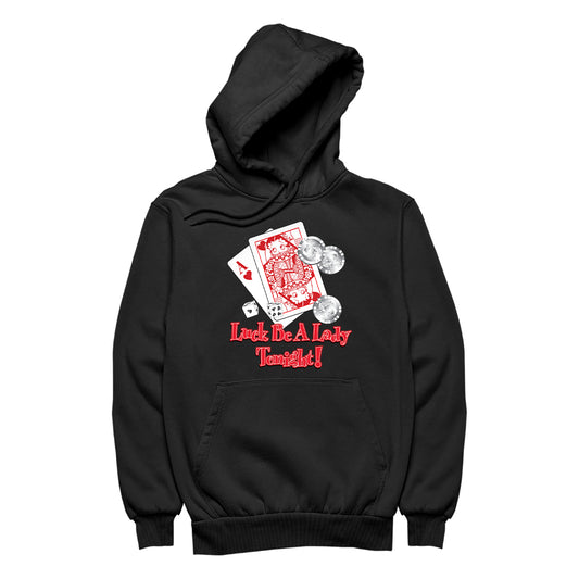 Betty Boop Luck Be A Lady Tonight Men's Hooded Sweatshirt