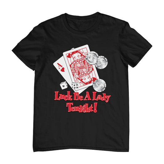 Betty Boop Luck Be A Lady Tonight Men's T-Shirt