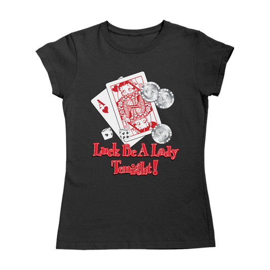 Betty Boop Luck Be A Lady Tonight Women's T-Shirt