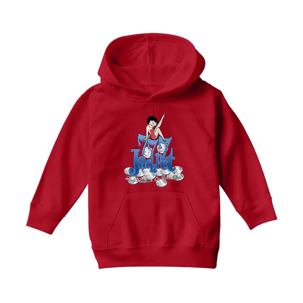 Betty Boop Jackpot Kids Hooded Sweatshirt