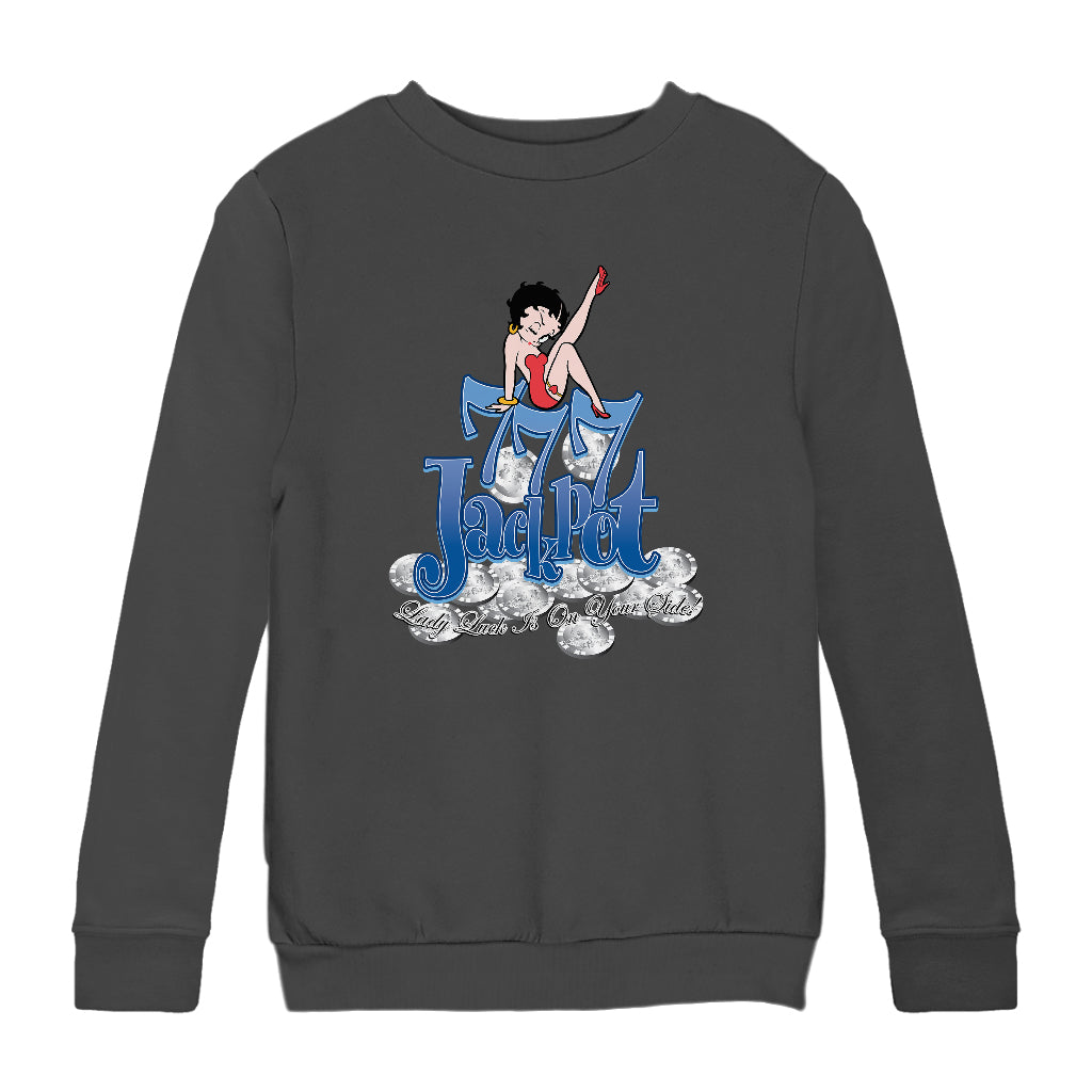 Betty Boop Jackpot Kids Sweatshirt