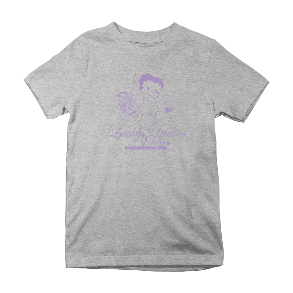 Betty Boop Lucky Ladies Club Kids T-Shirt