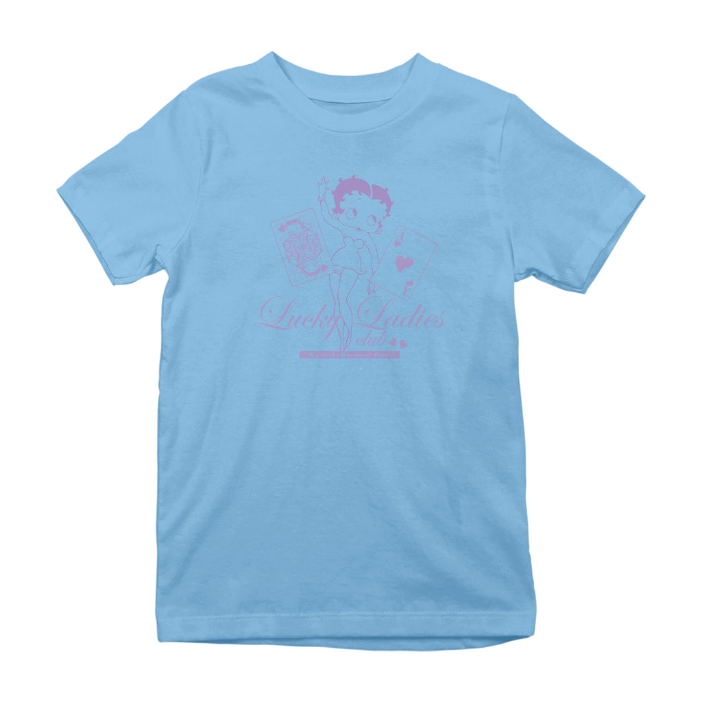Betty Boop Lucky Ladies Club Kids T-Shirt
