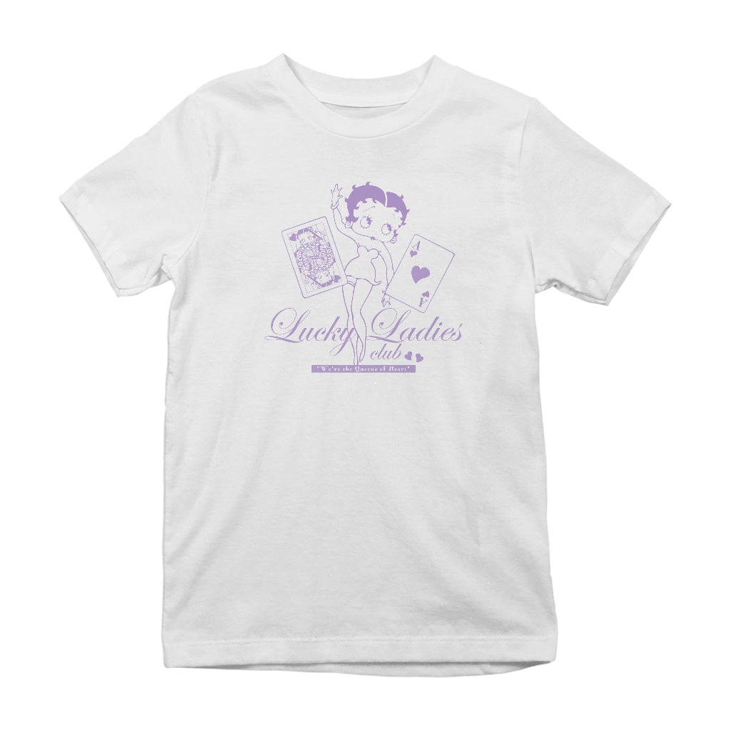 Betty Boop Lucky Ladies Club Kids T-Shirt