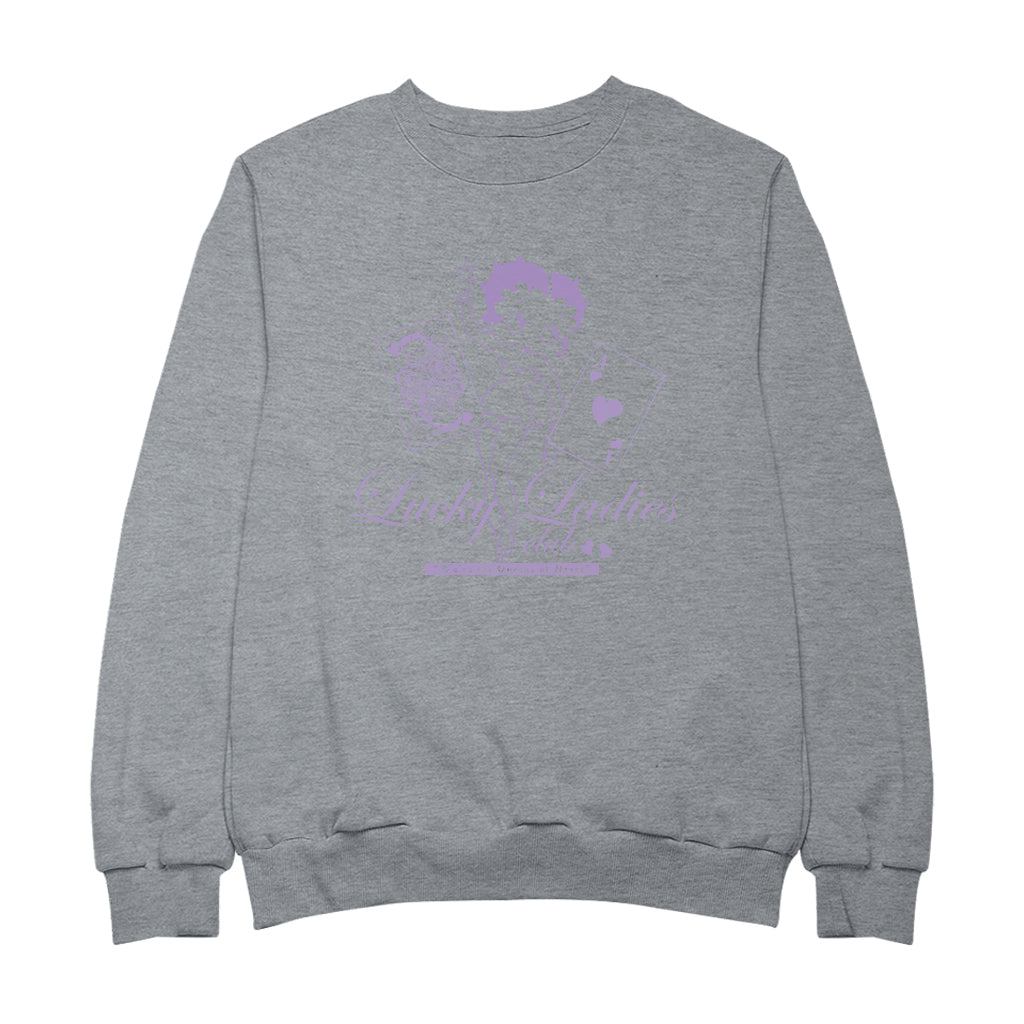 Betty Boop Lucky Ladies Club Men's Sweatshirt