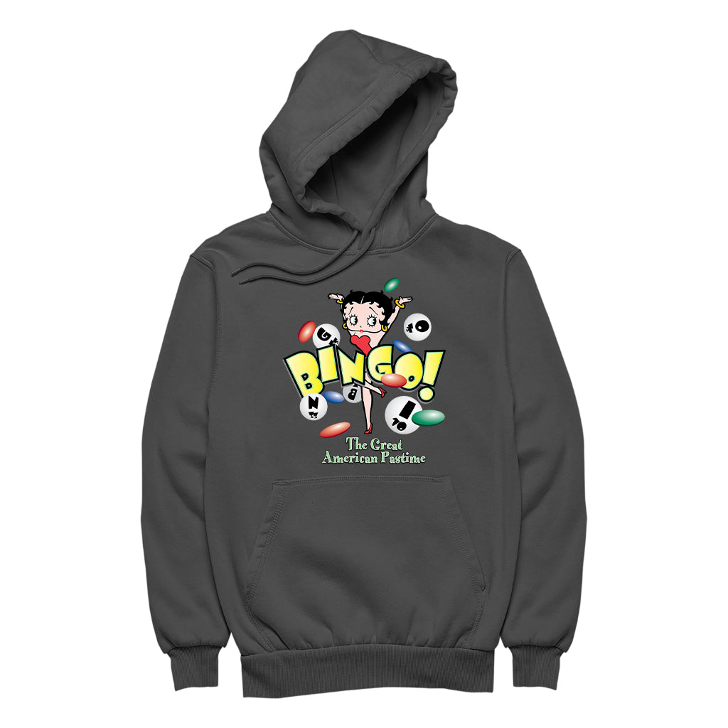 Betty Boop Bingo The Great American Pastime Men's Hooded Sweatshirt