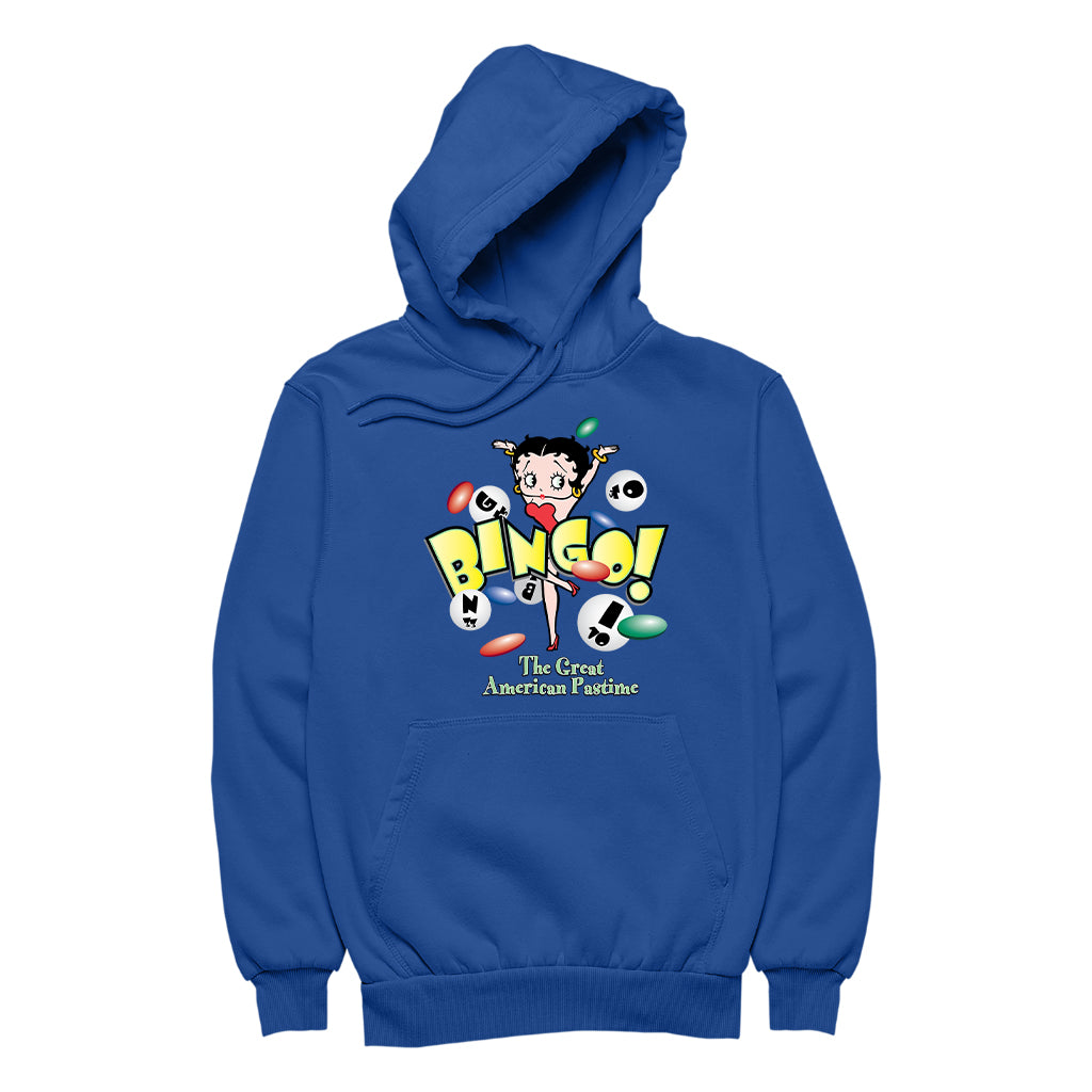 Betty Boop Bingo The Great American Pastime Men's Hooded Sweatshirt