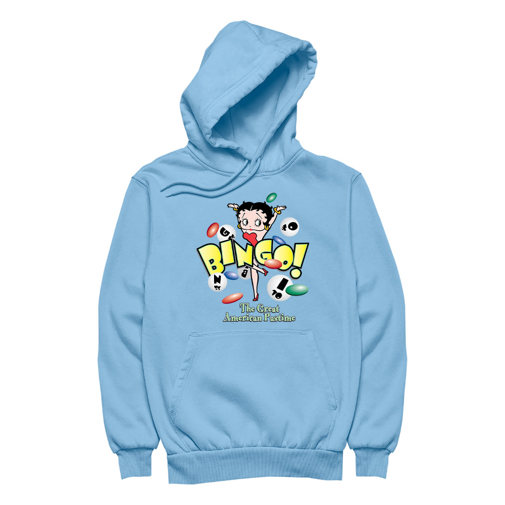 Betty Boop Bingo The Great American Pastime Men's Hooded Sweatshirt