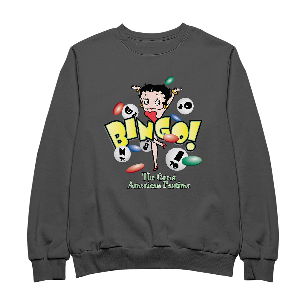 Betty Boop Bingo The Great American Pastime Men's Sweatshirt