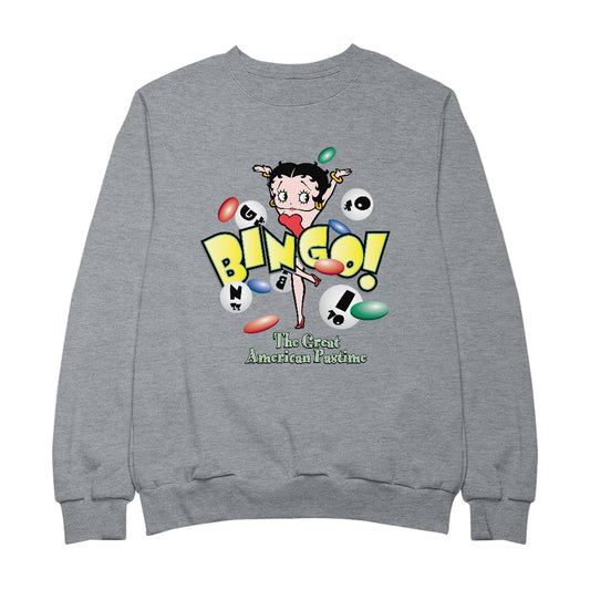 Betty Boop Bingo The Great American Pastime Men's Sweatshirt