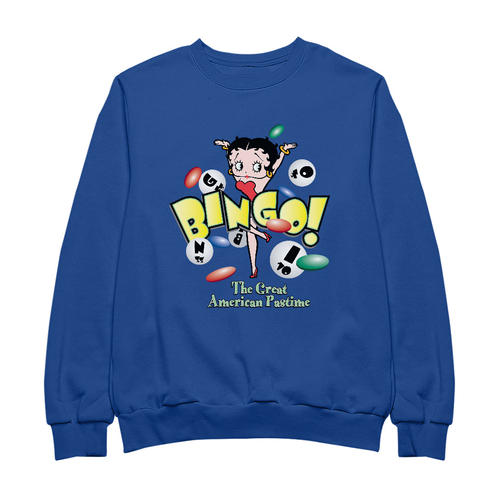 Betty Boop Bingo The Great American Pastime Men's Sweatshirt