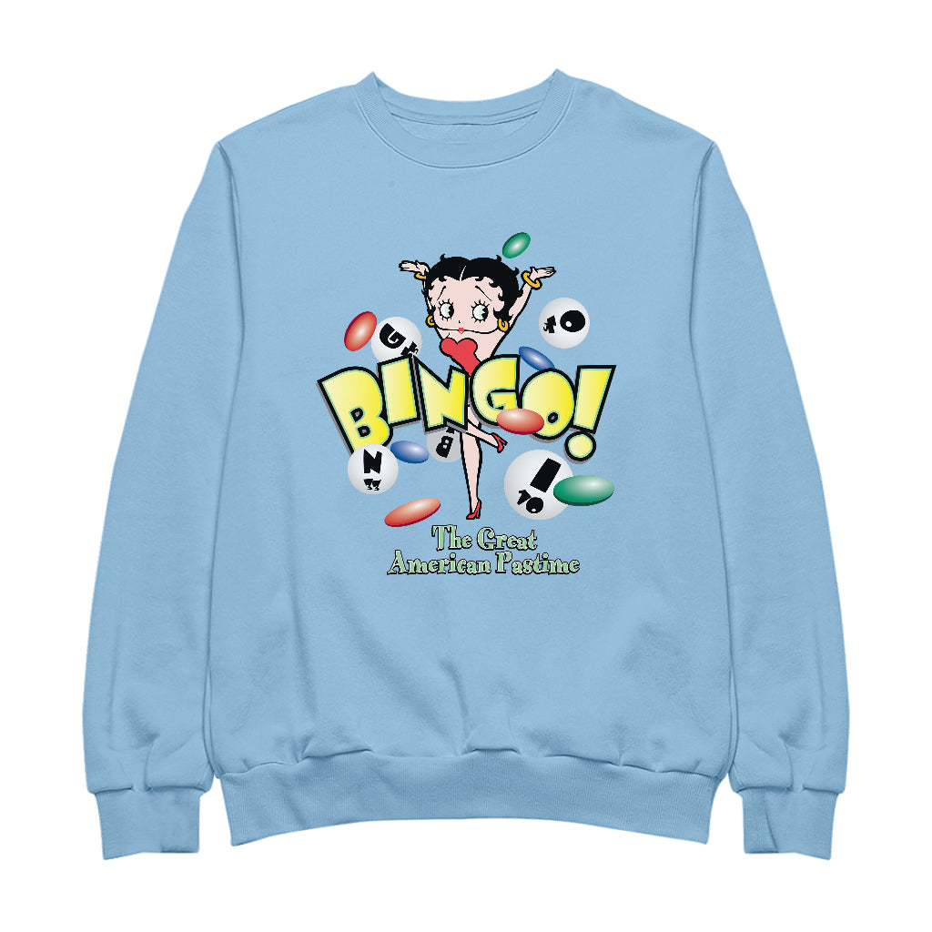 Betty Boop Bingo The Great American Pastime Men's Sweatshirt