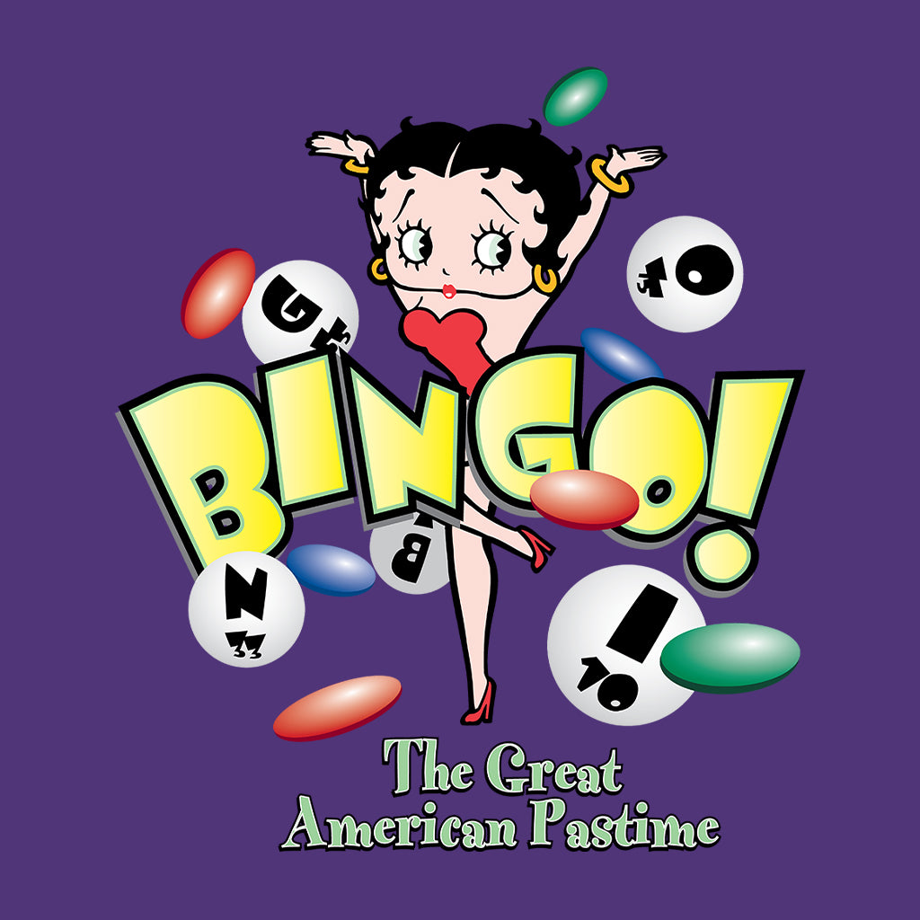 Betty Boop Bingo The Great American Pastime Kids Hooded Sweatshirt