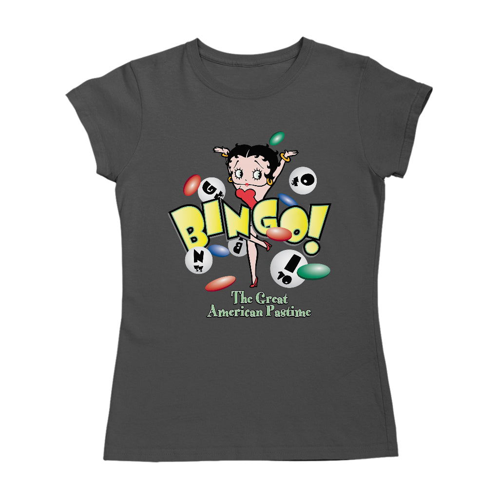 Betty Boop Bingo The Great American Pastime Women's T-Shirt