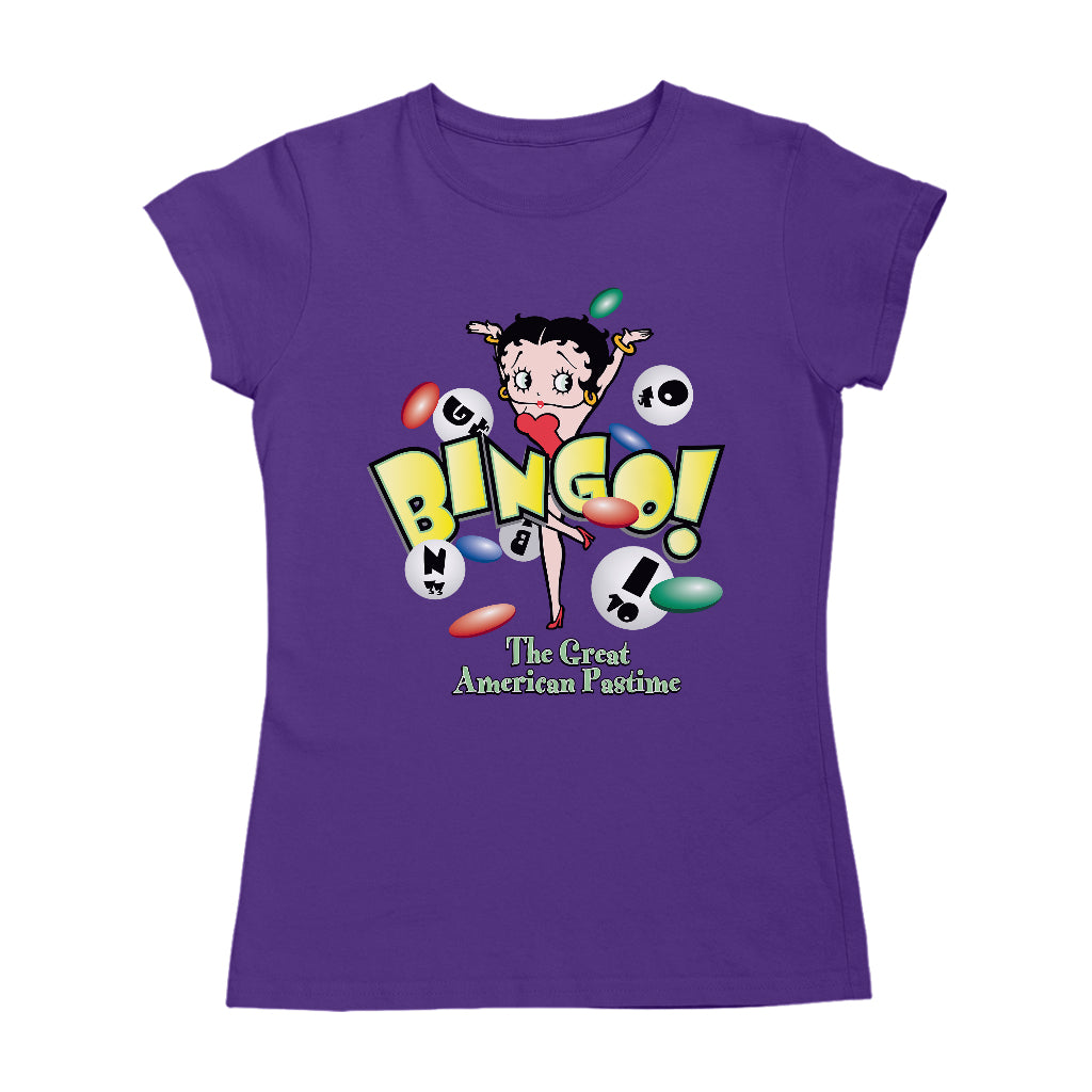 Betty Boop Bingo The Great American Pastime Women's T-Shirt