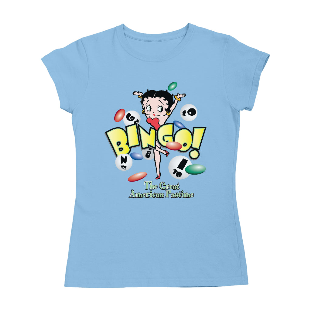 Betty Boop Bingo The Great American Pastime Women's T-Shirt
