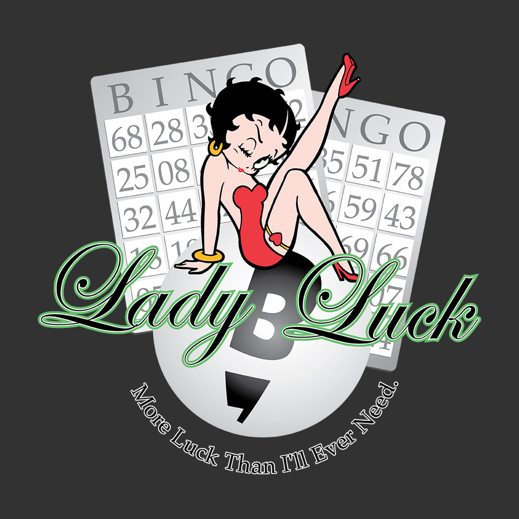 Betty Boop More Luck Than I'll Ever Need Kids T-Shirt