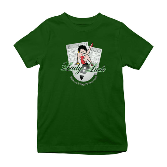 Betty Boop More Luck Than I'll Ever Need Kids T-Shirt