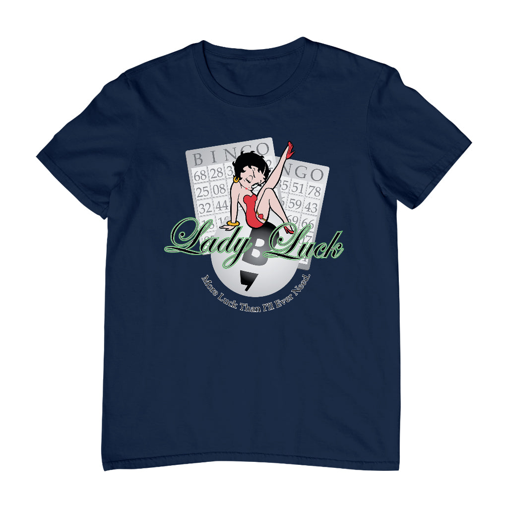 Betty Boop More Luck Than I'll Ever Need Men's T-Shirt