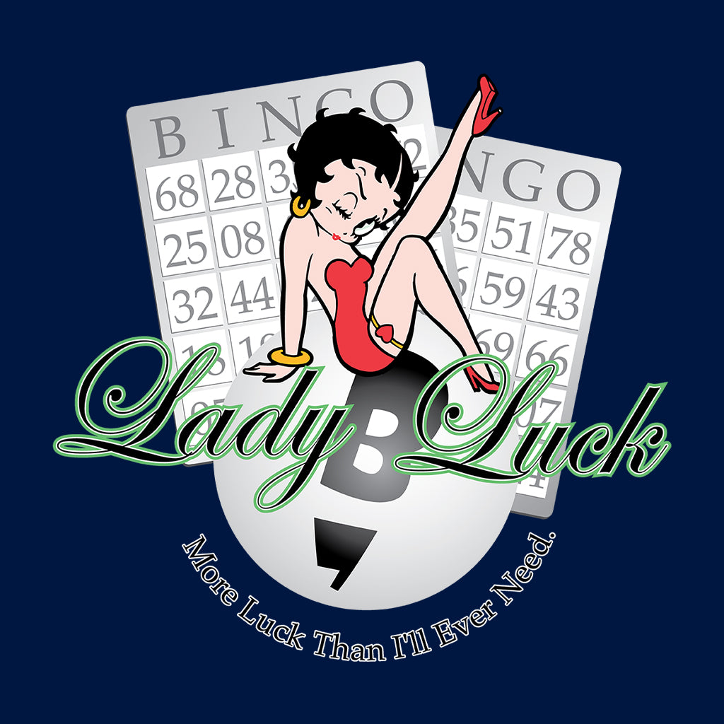 Betty Boop More Luck Than I'll Ever Need Kids T-Shirt