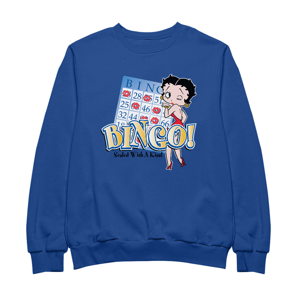 Betty Boop Bingo Sealed With A Kiss! Men's Sweatshirt