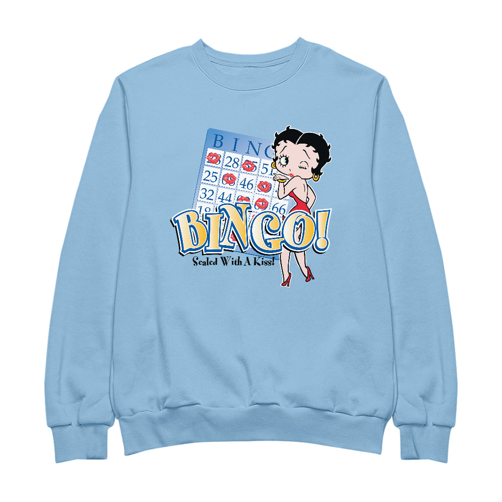 Betty Boop Bingo Sealed With A Kiss! Men's Sweatshirt