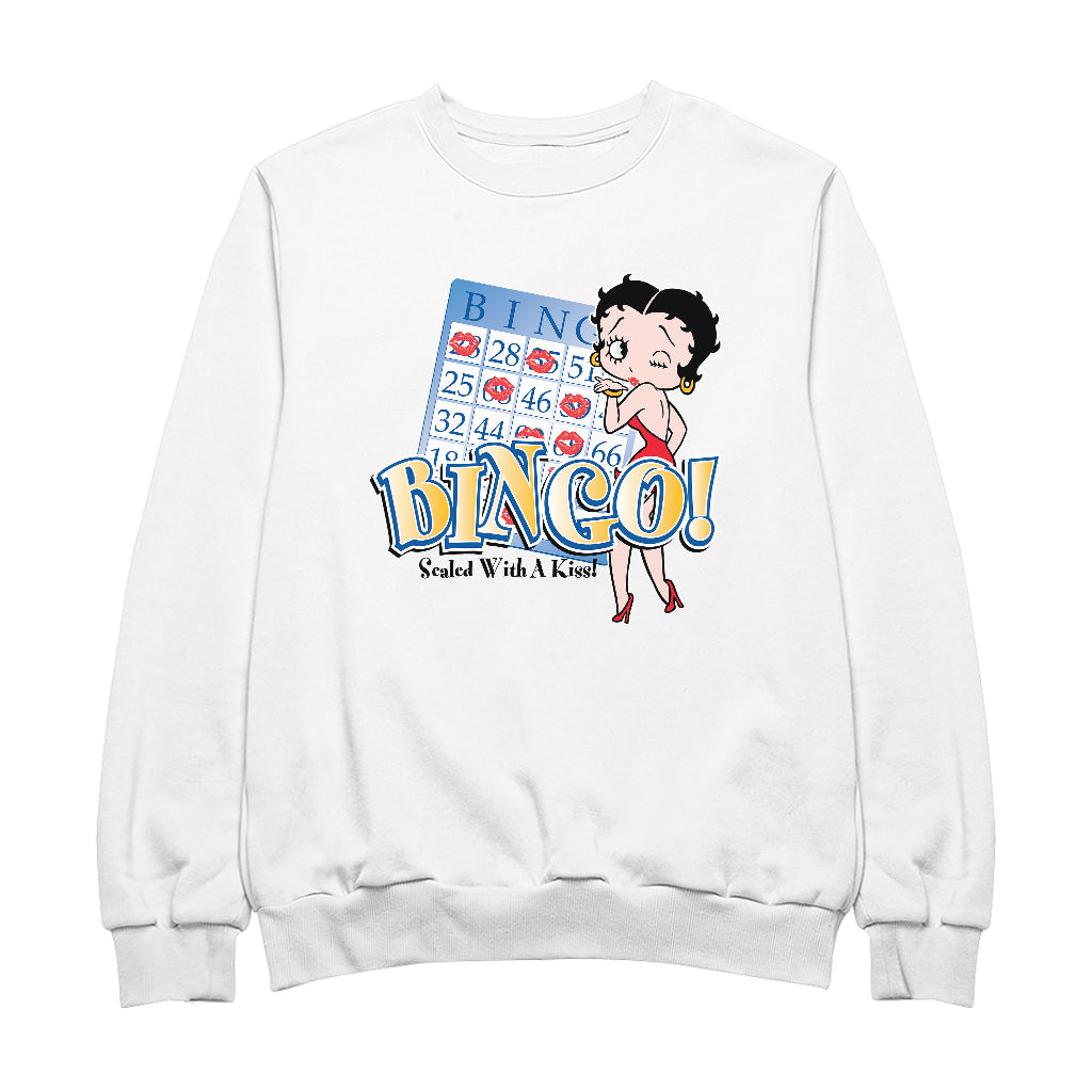 Betty Boop Bingo Sealed With A Kiss! Men's Sweatshirt