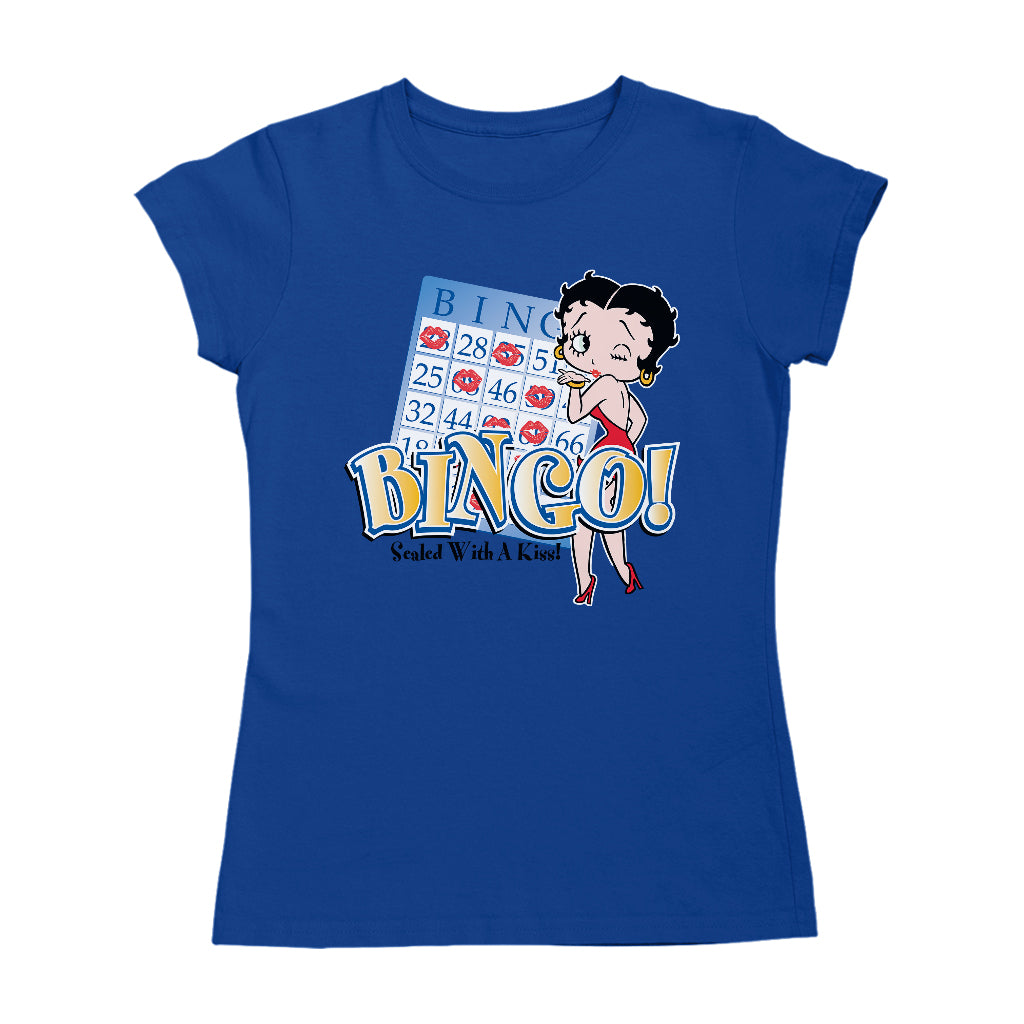 Betty Boop Bingo Sealed With A Kiss! Women's T-Shirt