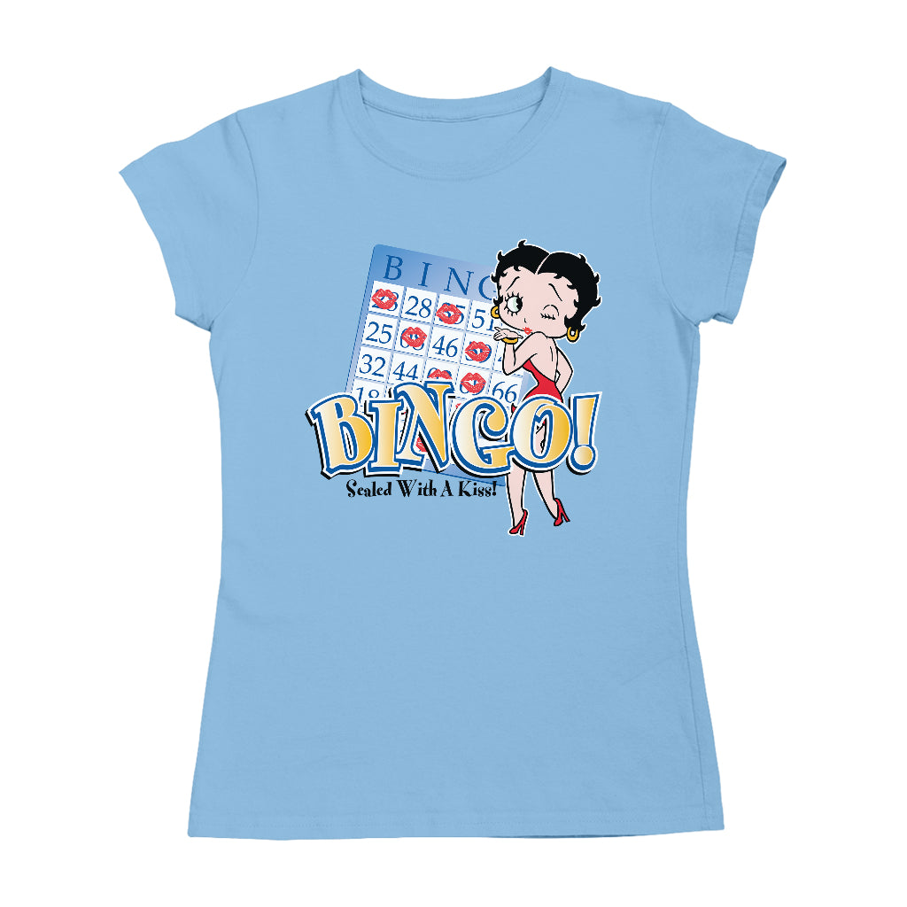 Betty Boop Bingo Sealed With A Kiss! Women's T-Shirt