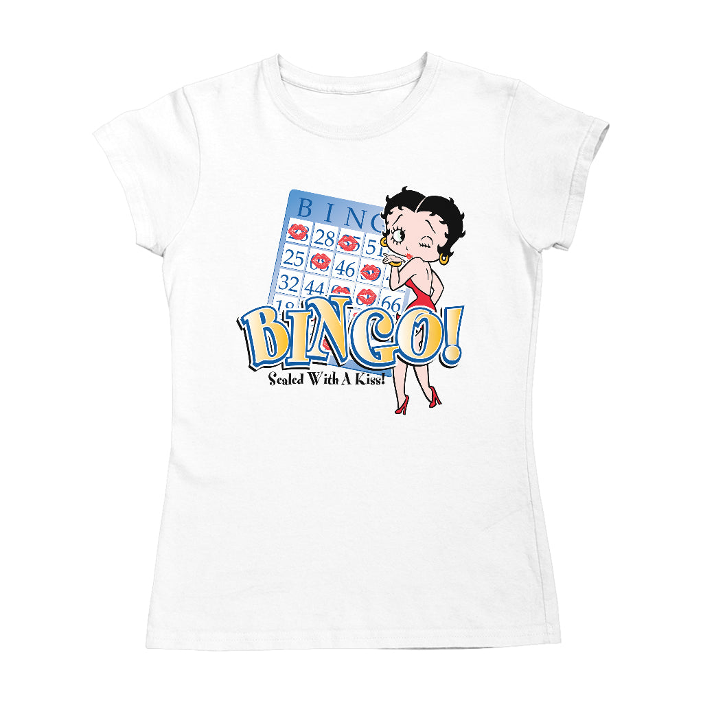 Betty Boop Bingo Sealed With A Kiss! Women's T-Shirt
