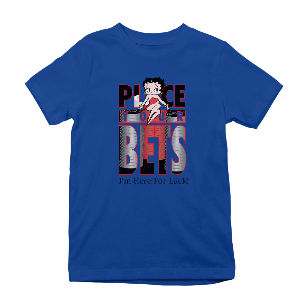 Betty Boop Place Your Bets Kids T-Shirt