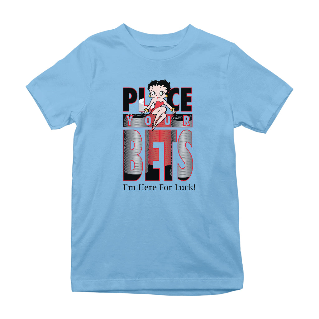 Betty Boop Place Your Bets Kids T-Shirt