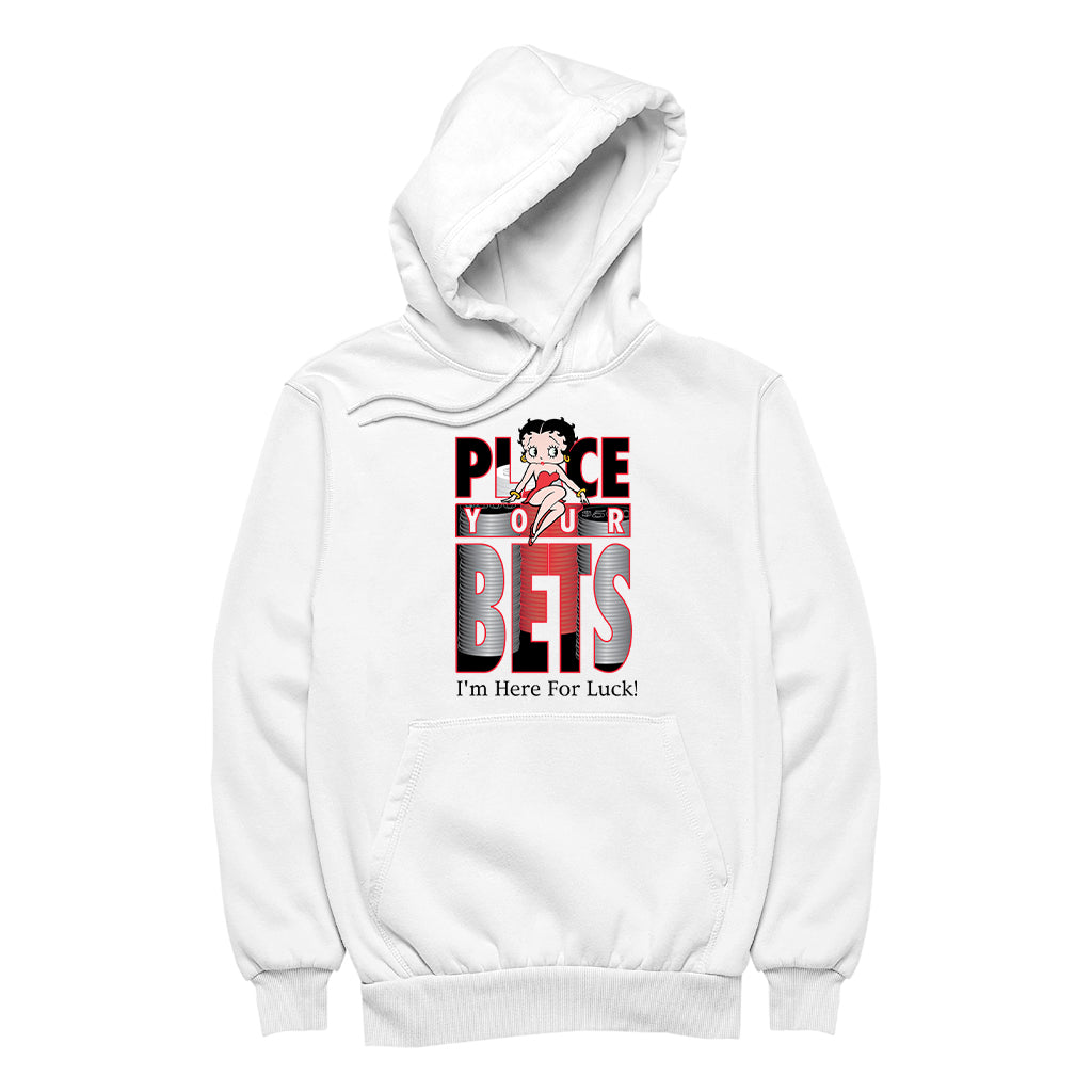 Betty Boop Place Your Bets Men's Hooded Sweatshirt
