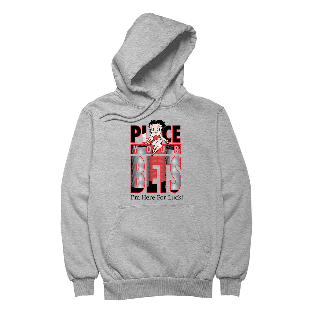 Betty Boop Place Your Bets Women's Hooded Sweatshirt