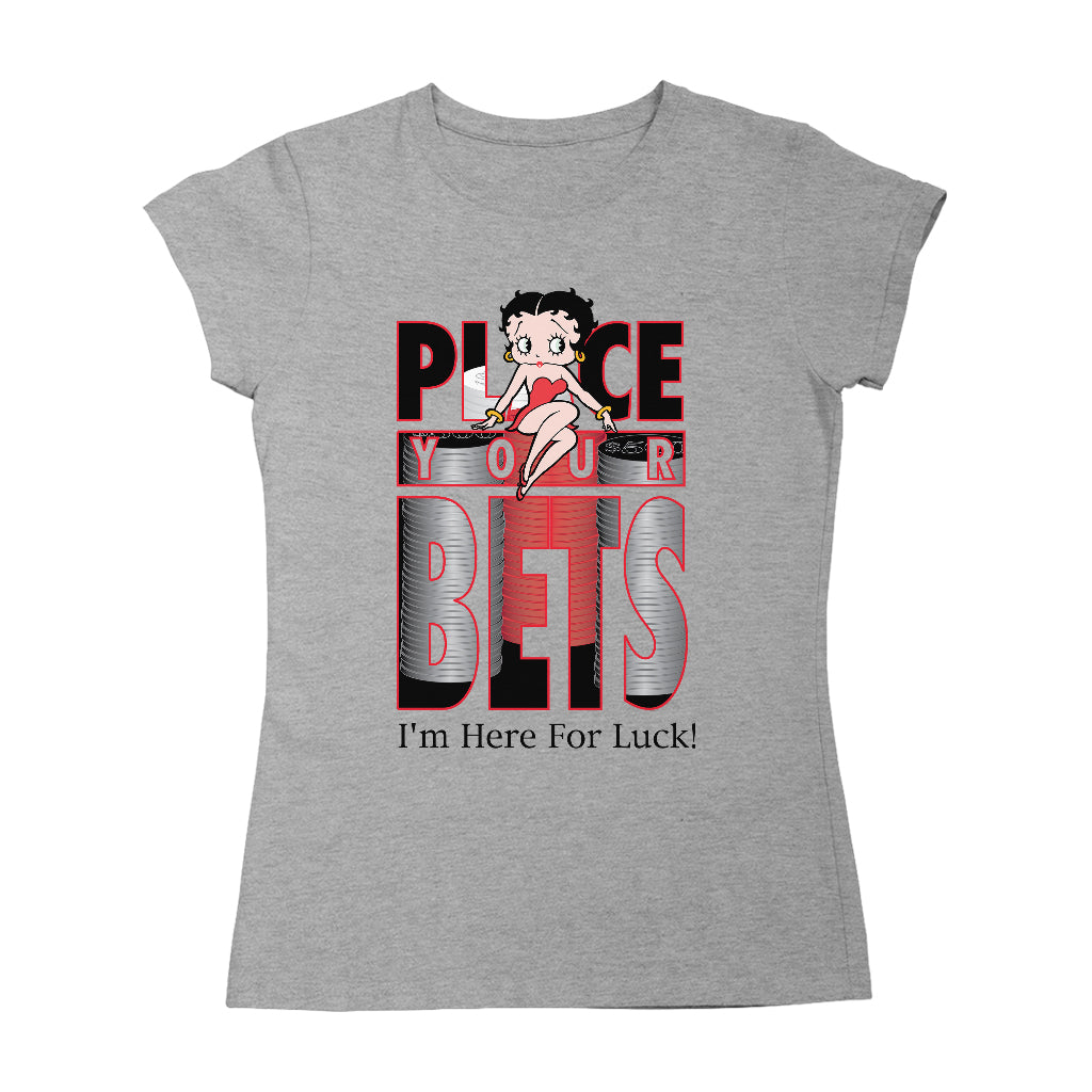 Betty Boop Place Your Bets Women's T-Shirt