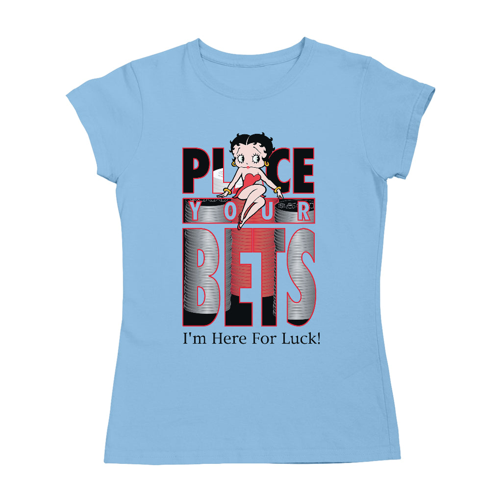 Betty Boop Place Your Bets Women's T-Shirt