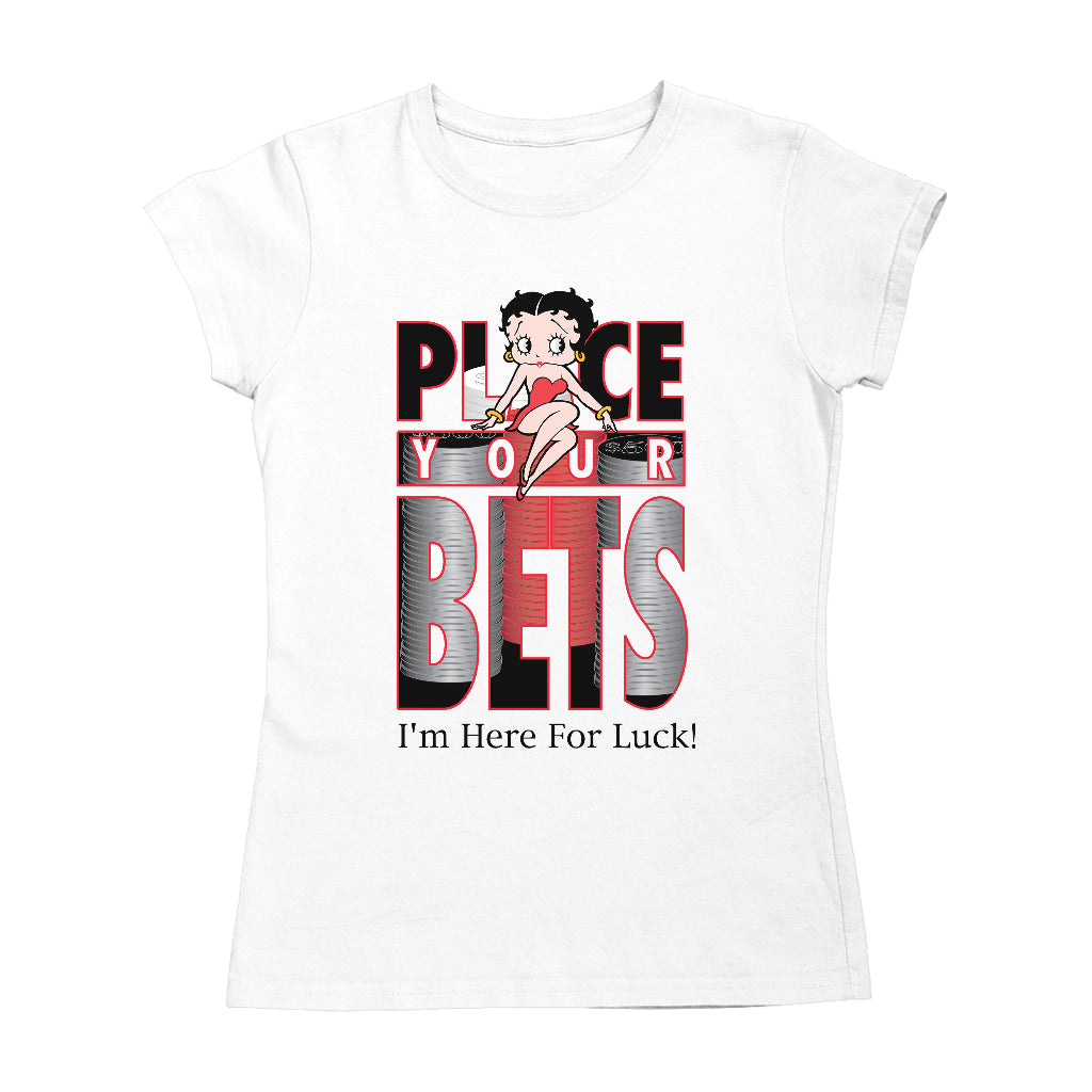 Betty Boop Place Your Bets Women's T-Shirt