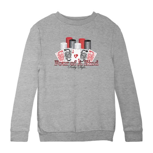 Betty Boop Betty Style Four Of A Kind Kids Sweatshirt