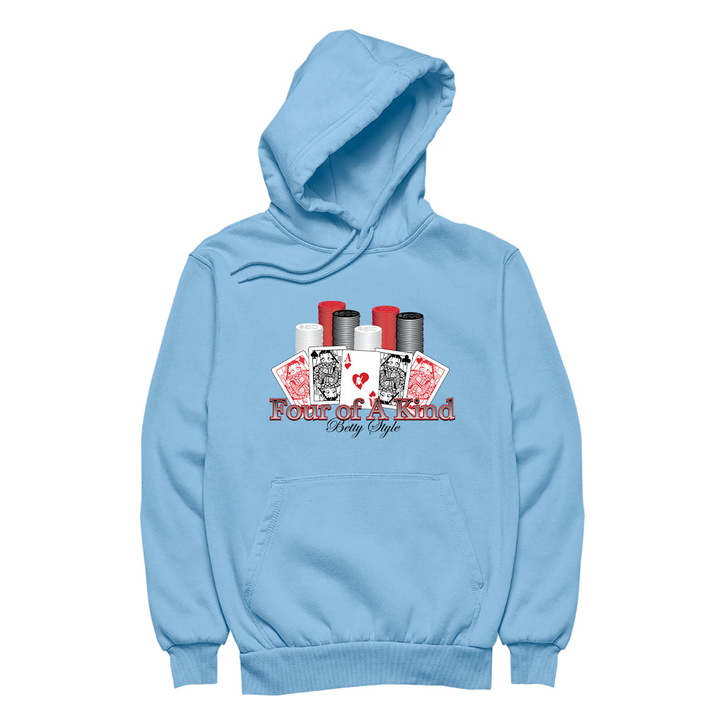Betty Boop Betty Style Four Of A Kind Women's Hooded Sweatshirt