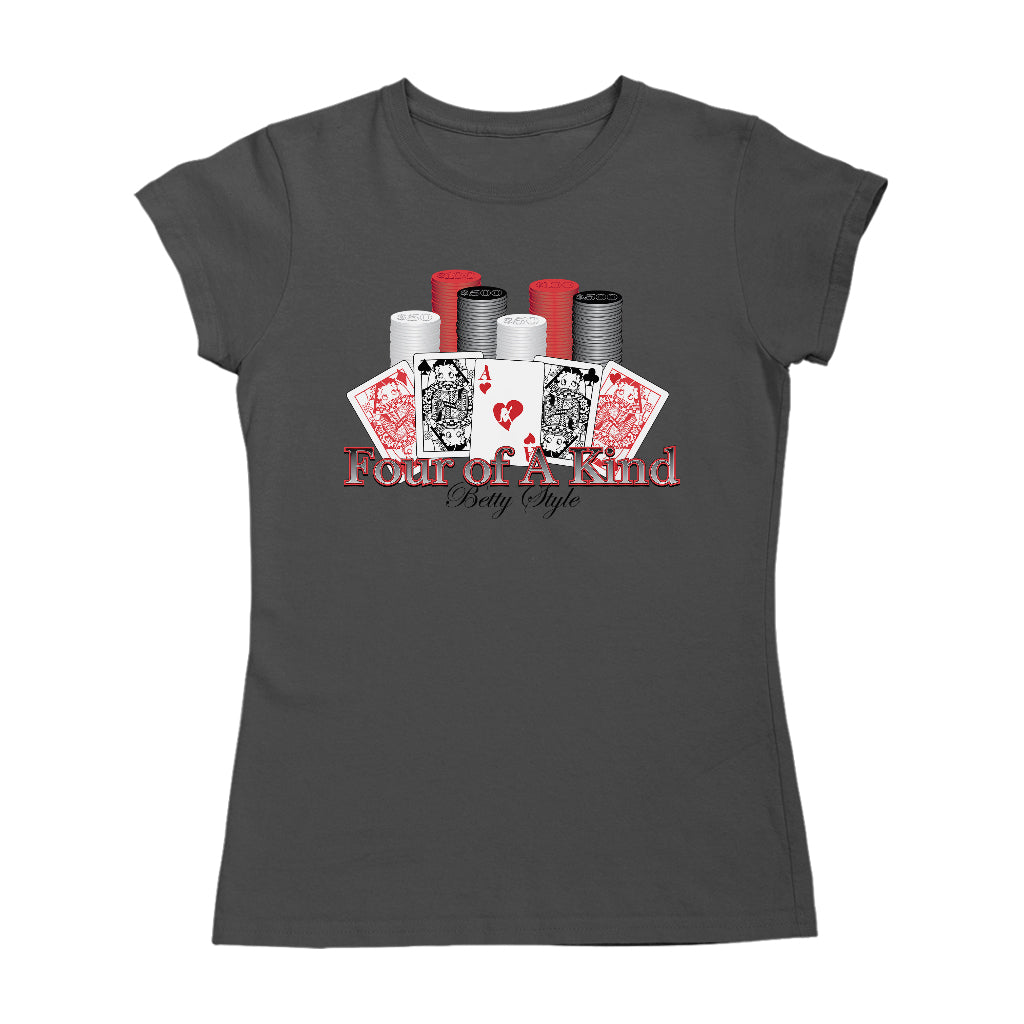 Betty Boop Betty Style Four Of A Kind Women's T-Shirt