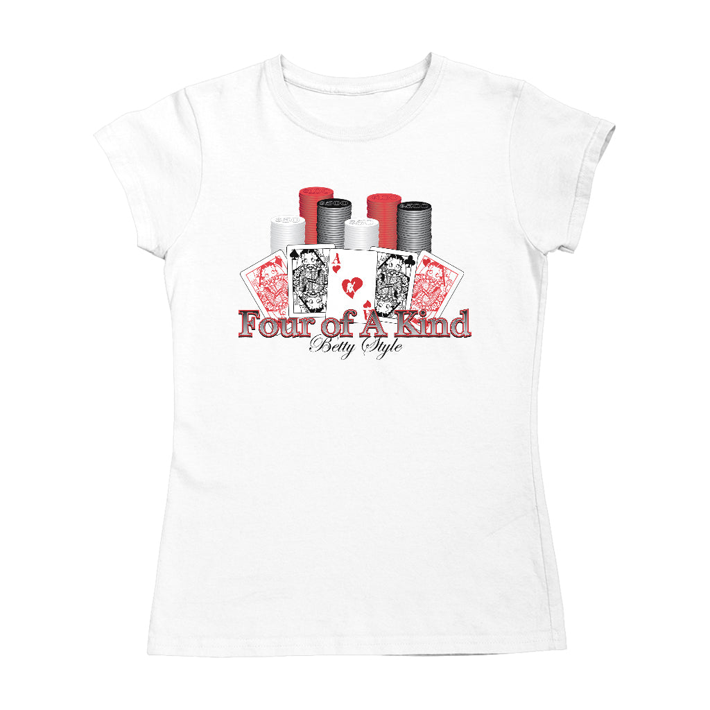 Betty Boop Betty Style Four Of A Kind Women's T-Shirt
