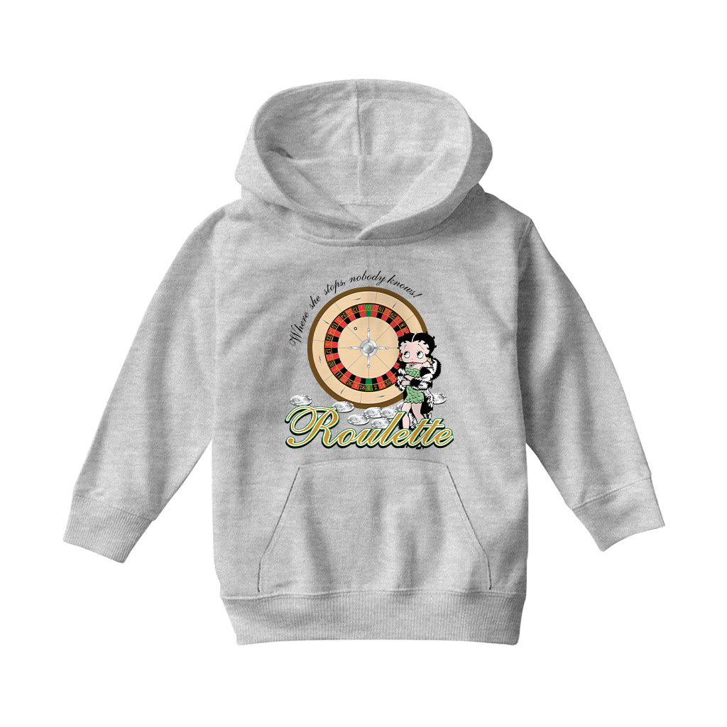 Betty Boop Roulette Kids Hooded Sweatshirt