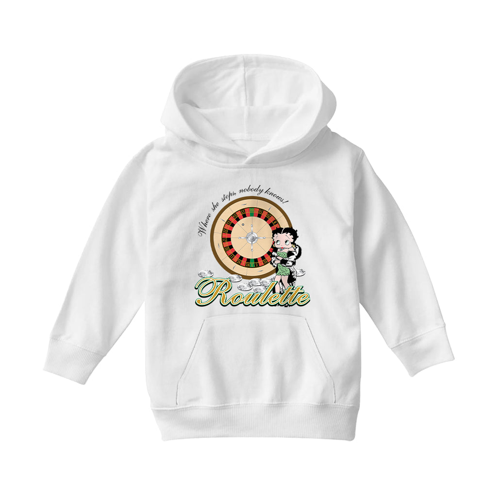 Betty Boop Roulette Kids Hooded Sweatshirt