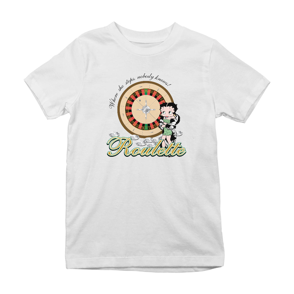 Betty Boop Roulette Kids T-Shirt