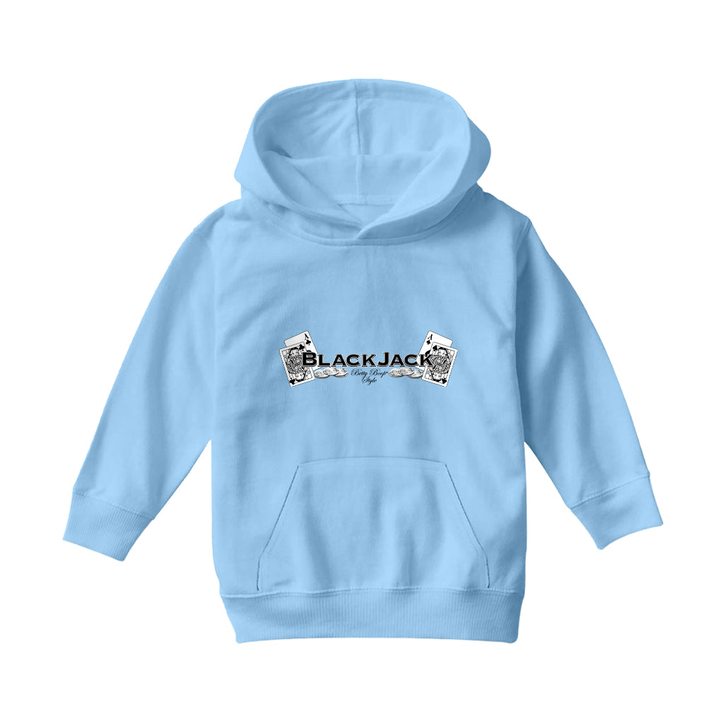 Betty Boop Blackjack Kids Hooded Sweatshirt