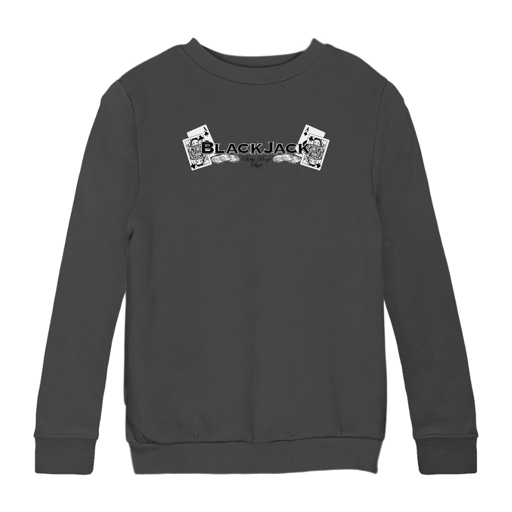 Betty Boop Blackjack Kids Sweatshirt